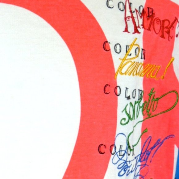 GIANFRANCO FERRE amalfi embroidered t shirt L vntg - Picture 2 of 6